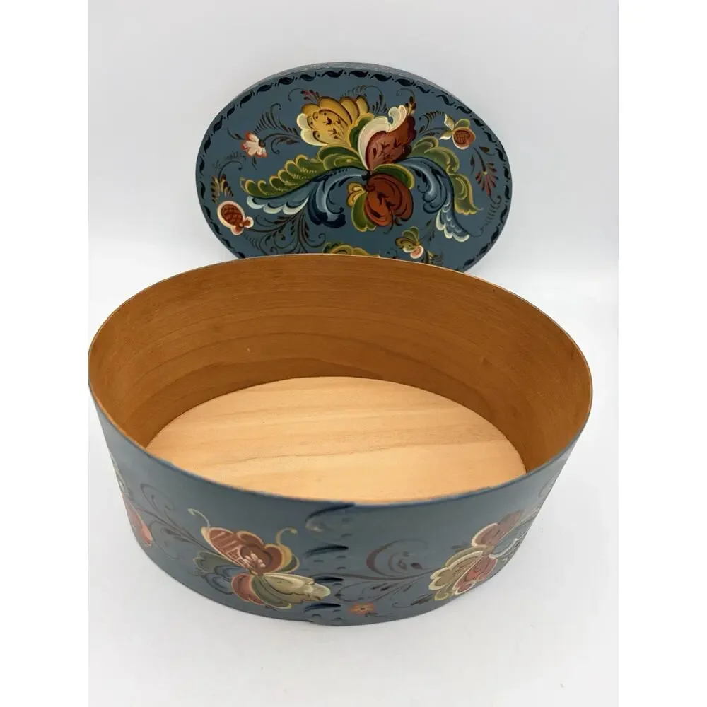 Authentic Scandinavian Bent Wood Box. Hand Made.